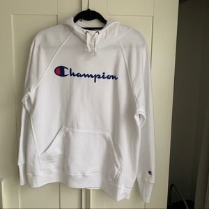 Champion white sweatshirt hoodie
